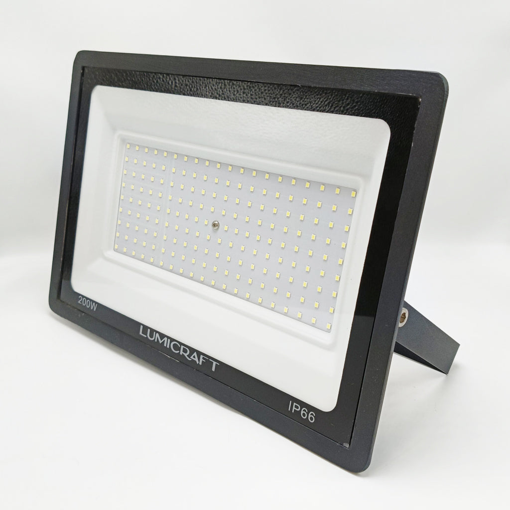Reflector LED color Negro | 200 Watts | Luz Fría | 6500k