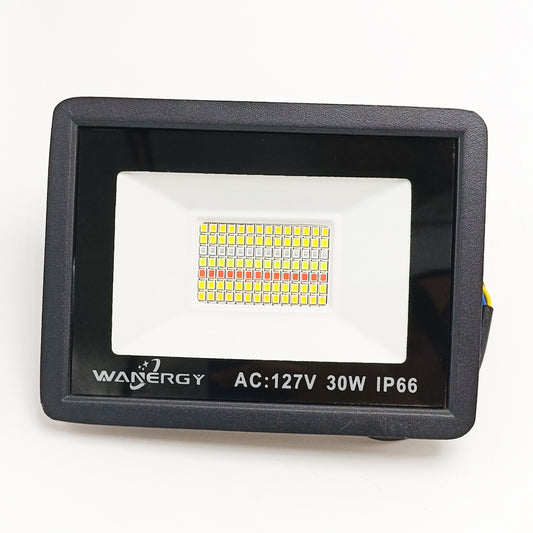 Reflector inteligente RGB color negro | 30 Watts | Luz Fria | 6500k