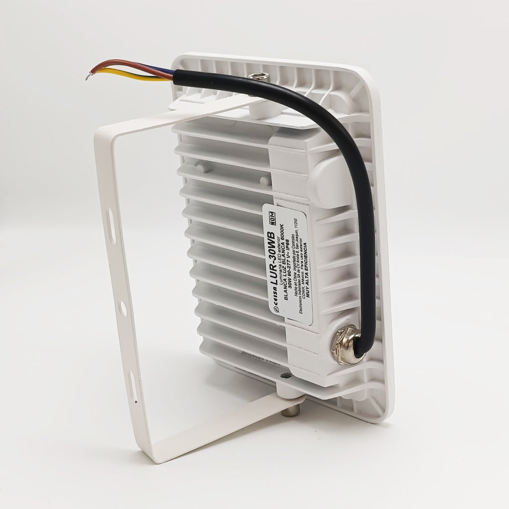 Reflector LED color Blanco | 30 Watts | Luz Fría | 6500k