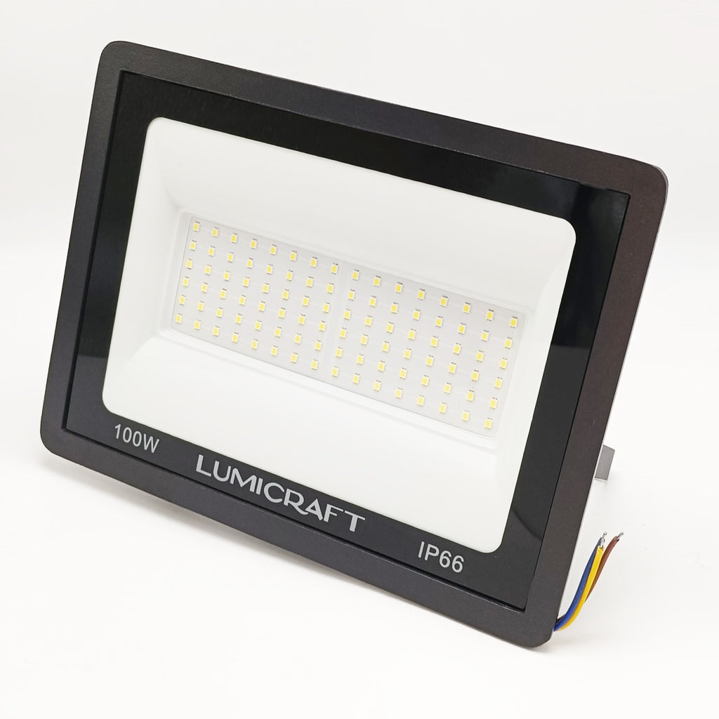 Reflector LED color Negro | 100 Watts | Luz Fría | 6500k