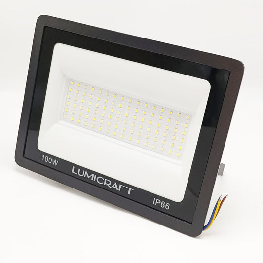 Reflector LED color Negro | 100 Watts | Luz Fría | 6500k