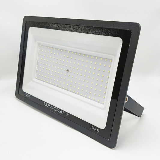 Reflector LED color Negro | 200 Watts | Luz Fría | 6500k