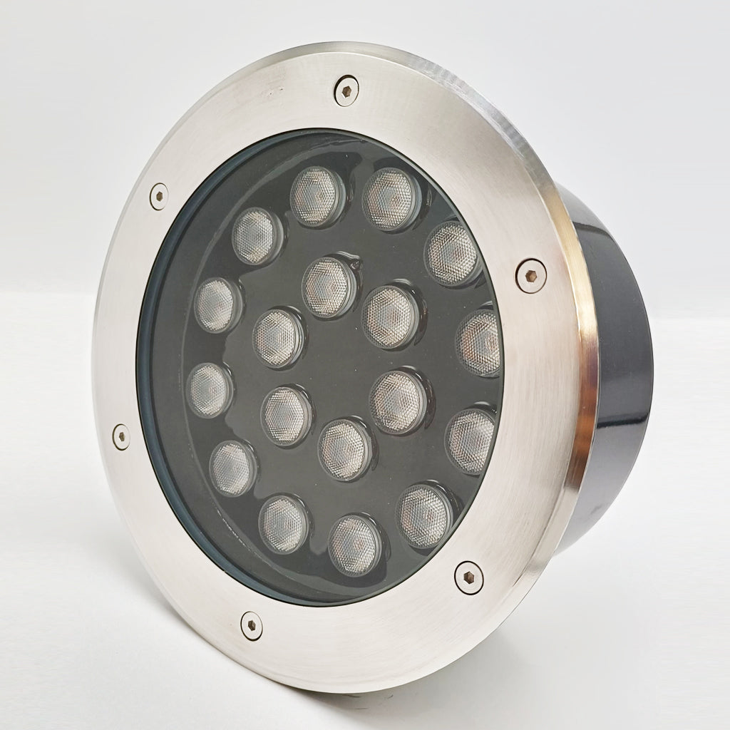Empotrado de piso, potencia 18 watts, Luz Cálida 3000k